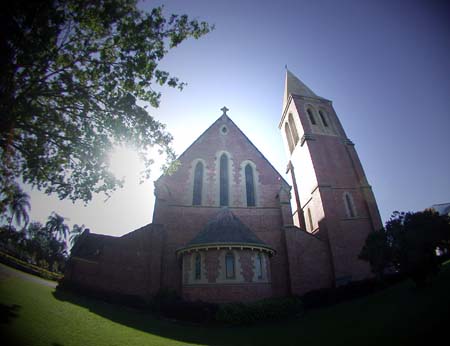 14 Church bathed in light