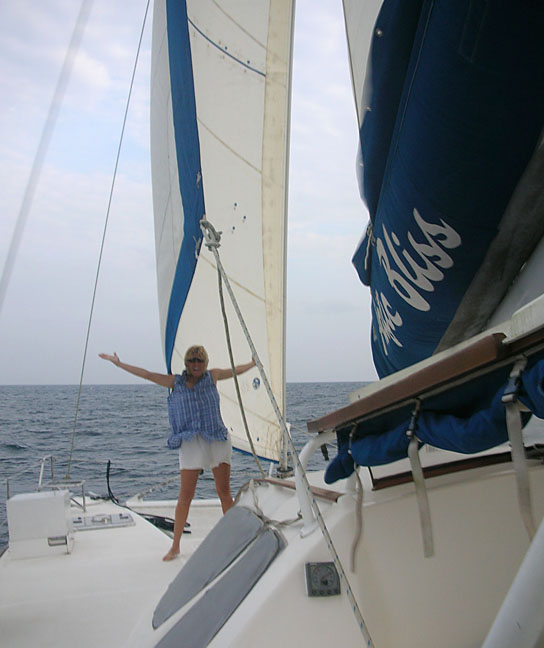 6 We're Sailing!  Full main and jib