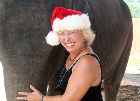 IMG_7042 Lois CU posing with elephant