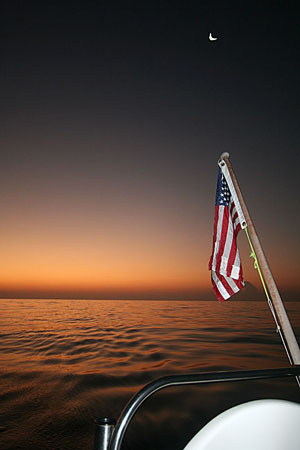 01 Sunrise, Moonset on Passage to Maldives