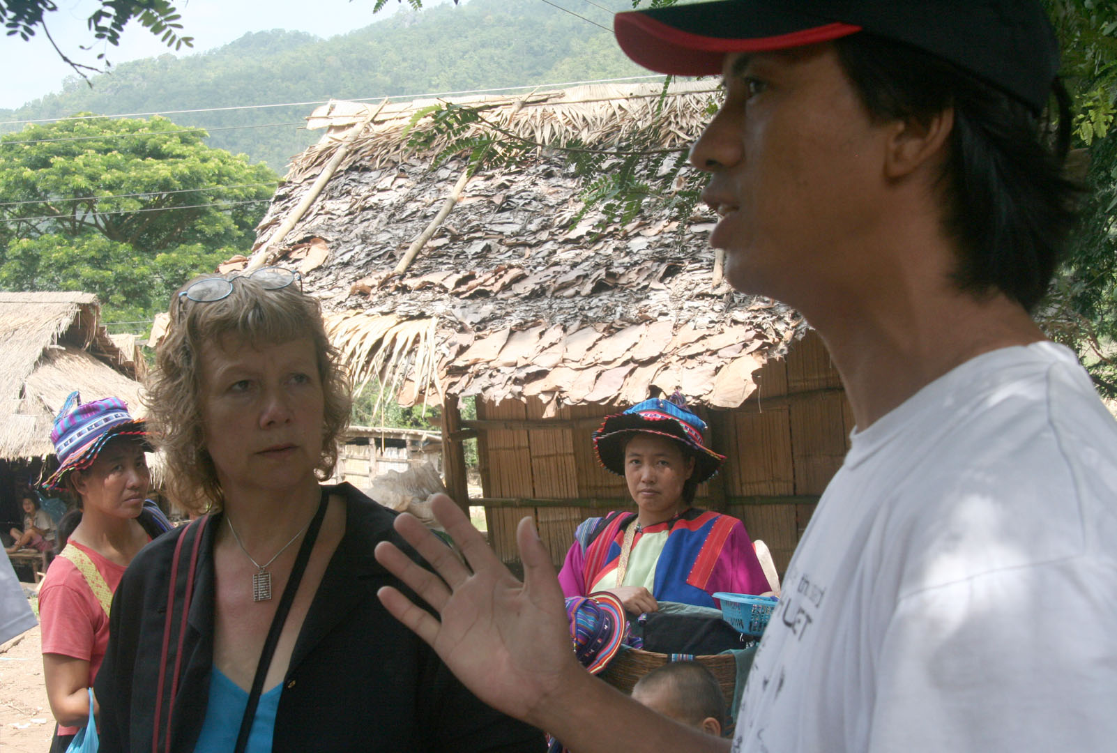 10 Vendors stand by patiently while James talks