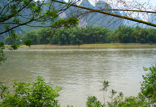 The Li River from the shorelline