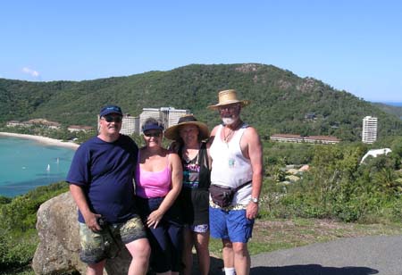 John, Ret, Lois and Gunter, Halmilton Island, Whitsundays
