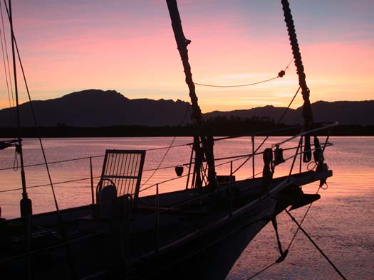 DSCN6131 Sunset over Sailboat in Denarau Fiji