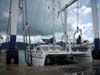 Pacific Bliss being lifted up at WaveMaster