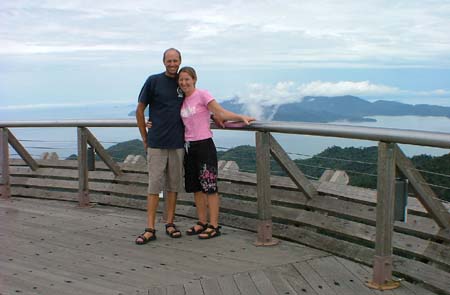 David and Liz on Cable Car Platform
