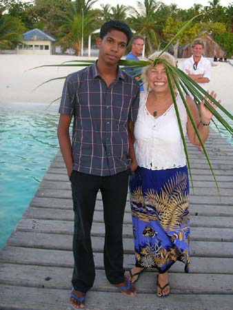 04 Lois on Uligan dock, Maldives
