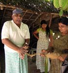 DSCN9919 Blind Man Demonstrates Uses of Coconut